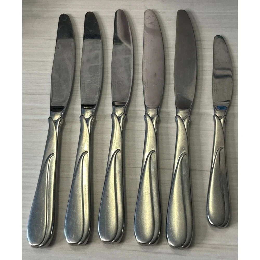 Yamazaki FLORIAN Knives 5 dinner & 1 butter 8/8 Stainless Steel Japan